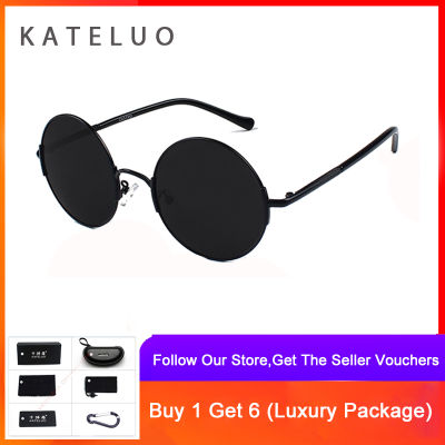 KATELUO แว่นกันแดดแฟชั่น สไตล์วินเทจ Polarized UV400 แว่นตากันแดด แว่นโพลาไรซ์ สำหรับผู้ชายและผู้หญิง – 7758