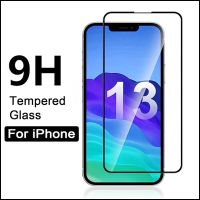 ฟิล์มป้องกันหน้าFull Screen Protector For iPhone 15 14 13 Pro Max 12 11 Edge-to-Edge Coverage Protective Glass Film Tempered Glass