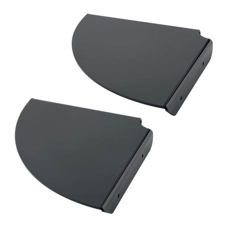 2 Pcs Acrylic Wall Mount Floating Corner Shelves Quarter Shower Shelf