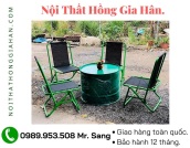 Bộ bàn ghế trà chanh giá rẻ bàn thùng phi Tp.HCM HGH05148