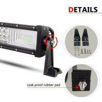 Auxtings 22" 32" 42" 52" inch Led Light Bar Work Light 7D led bar 3-Row 4x4 Truck ATV Car Roof Offroad Driving Light Bar