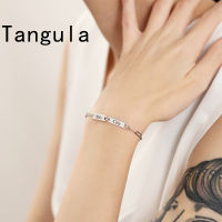 Tangula ส่วนบุคคลที่กำหนดเองสร้อยข้อมือสแตนเลส1-3ชื่อความทรงจำคนรักสร้อยข้อมือแฟชั่นเครื่องประดับจัดงานแต่งงานสำหรับผู้หญิง