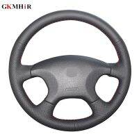 DIY Hand-stitched Black Soft Artificial Leather Car Steering Wheel Cover for Citroen Elysee c-elysee Citroen Xsara Picasso