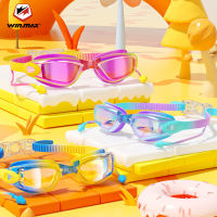 แว่นตาว่ายน้ำเด็ก Winmax กันน้ำ Anti Fog Leak-Proof HD Swim Goggles Kids Toddlers Professional Diving Swimming Glasses