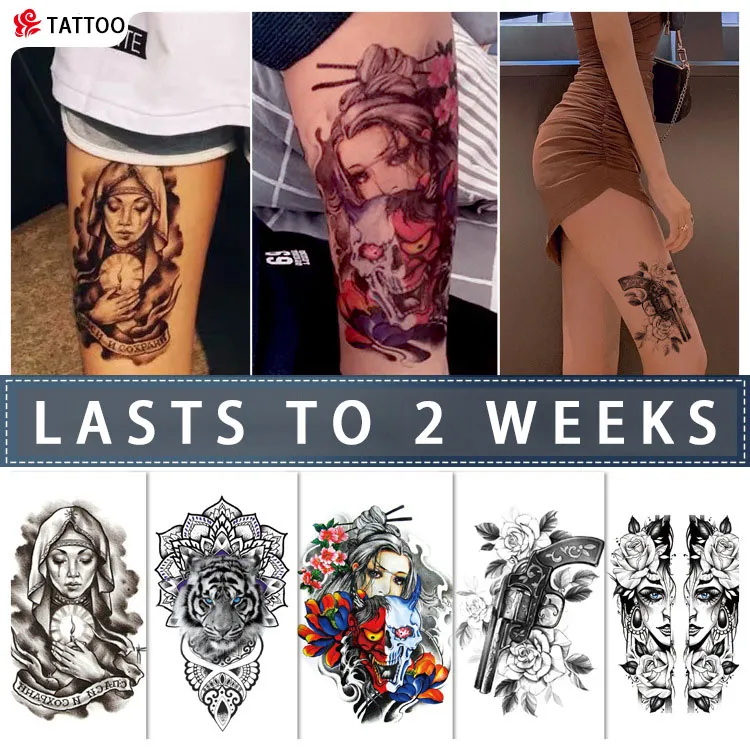 21*】Tattoo Lasts to 15 Days 3D Tattoo paste Large Arm Sleeve Tattoo  Sticker Lion Crown waterproof long lasting Magic tattoo Temporary Tattoo  Rose Flower Tattoo Fake Tattoo | Lazada PH