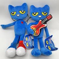 เกมตุ๊กตาเคลื่อนไหว Pete The Cat 30ซม. Kado Ulang Tahun สำหรับเด็กและวันหยุดของตกแต่งห้องของขวัญตกแต่งห้อง