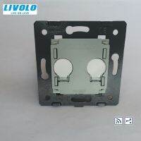 Livolo Base 2 Gang 2 Way Remote Touch Switch,DIY Acessories Buuton,Without Panel,for Replacement 220-250V ,VL-C702SR