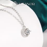 Dây chuyền nữ bạc 925 Eleanor Accessories vòng cổ họa tiết mặt trăng đá