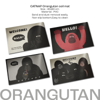 [พร้อมส่ง] พรมดักฝุ่น รุ่น Orangutan ขนาด 40x60 cm. by CATNAP