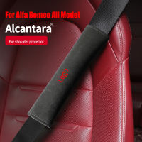 สำหรับ Alfa Romeo 159 Mito Giulietta Giulia 156 147 166 GTO GTA Svio หนังนิ่มสากลอัตโนมัติเข็มขัดนิรภัยไหล่ที่มีโลโก้