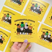 ✨พร้อมส่ง✨ การ์ดอวยพรน่ารักสำหรับบัณฑิตทุกคน congrats card