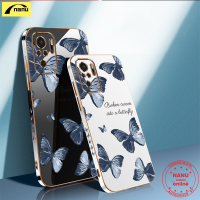 [NANU] เคสสำหรับ Xiaomi Redmi Note 9 9S 10S 10X Pro Max 4G Lite 9T 10T 10T Poco M2 M3 Pro 5G น่ารักรูปผีเสื้อฝาครอบคู่