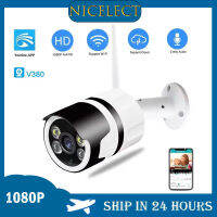 NICELECT V380 Pro Bullet 2MP WIFI Security Camera กล้องตรวจจับการเคลื่อนไหวกลางแจ้งความปลอดภัยไร้สายสองทางเสียงกันน้ำ