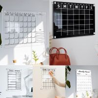 20 Type Weekly Dry Erase Board for Wall - Days of Week Acrylic White Board Daily Calendar Planner Weekday Organizer for Schedule