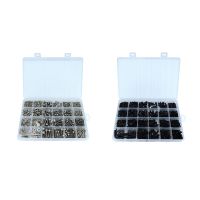 1124PCS M2 M3 M5 12.9 Grade Steel Hexagon Socket Head Cap Screws Washers Nuts and Bolts Assortment Kit with Hex Key