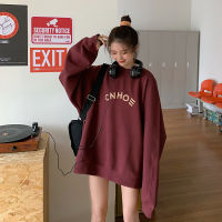 [MISS SUMEY] เสื้อกันหนาว แขนยาว ลายตัวอักษร สไตล์เกาหลี