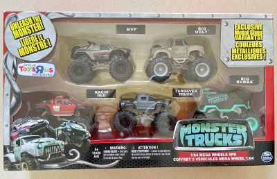 MONSTER TRUCKS Bigfoot Monster Truck Childrens Toy Set Genuine Inertia Trolley