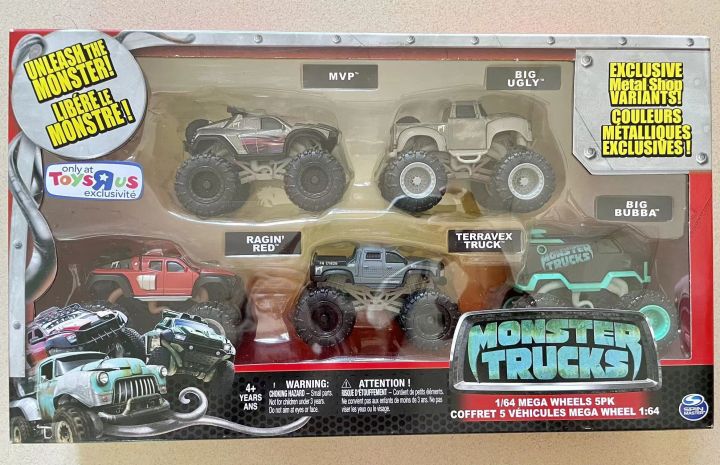 monster-trucks-bigfoot-monster-truck-childrens-toy-set-genuine-inertia-trolley