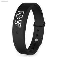 ┇⊙ V9 LED Digital Smart Bracelet With Body Temperature Monitor Smart Band Vibration Alarm Reminder Waterproof Smart Clock Smartband