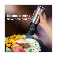 Rechargeable Electric Salt and Pepper Grinder Mill LED One Hand Automatic Electronic Spice Mill Shakers Operation