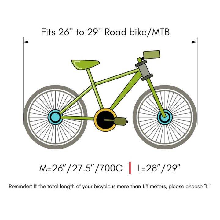 jiboo-ผ้าฝาครอบกันฝุ่นจักรยาน-mtb-ผ้ายืดโครงจักรยานเสือหมอบจักรยาน-ebike-ปลอกยางยืด26-ถึง29-อุปกรณ์รถจักรยาน