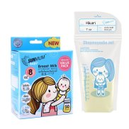 Túi trữ sữa sunmum 50 Thái Lan 250ml - 3 khoá zip chống tràn