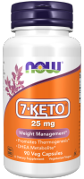 NOW Foods 7-KETO 25 mg 90 Vegetarian Capsules