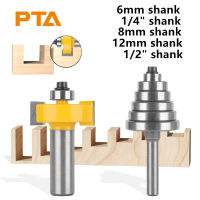 6มิลลิเมตร6.35มิลลิเมตร8มิลลิเมตร12มิลลิเมตร12.7มิลลิเมตรก้านไม้เราเตอร์บิตกับ6แบริ่งชุด T รูปร่างคาร์ไบด์ตัดกัดสำหรับไม้เครื่องมืองานไม้
