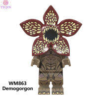 ขายดี TEQIN Minifigure บล็อคก่อสร้างของเล่นคนแปลกหน้าสิ่งต่างๆ Demogorgon อาคารประกอบบล็อคก่อสร้างเป็นของขวัญสำหรับแฟนๆเด็ก