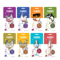 [Setสุดคุ้ม 8 ซอง / 8 รสชาติ] Ostech ออสเทค ขนมแมว แบบชิ้น สำหรับแมว ขนาด 20g และ 30g