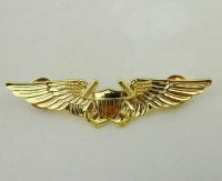 tomwang2012. US USMC AVIATION OFFICER PILOT WING BADGE PIN INSIGNIA GOLD CLASSIC MILITARY