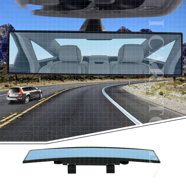 รถมุมมองขนาดใหญ่กระจกมองหลัง-hd-กระจกมุมกว้าง-กระจกภายในรถ-กระจกมองหลังภายในกระจก-270-มม-300-มม