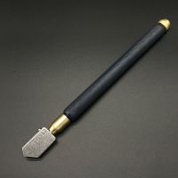 【YF】 TOYO TC-17 Oil Glass Cutter Metal Handle Diamond Straight Head Cutting Tool New Black 17.5cm