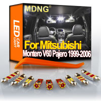 MDNG 16Pcs White LED Interior Light Kit For Mitsubishi Montero V60 Pajero 1999-2004 2005 2006 Map Dome Trunk License Plate Lamp