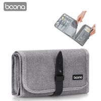 baona Phone Power Bank Charging Wire Storage Bag Travel Earphone Cable Hard Disk Card Digital Gadget Organizer Case