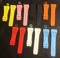 AAA Fluoro Ruer นาฬิกาสีดำ B สำหรับ Mille Strap สำหรับ RM Straprm055 RM030สำหรับ Ricr สายแข็ง