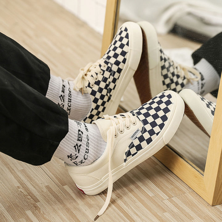 Giày Vans Caro Buộc Dây Hot Trend Thể Thao Nam Nữ, Giày Sneaker Van Dễ Phối  Đồ | Lazada.Vn