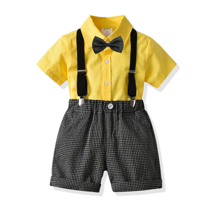 6 Size Infant Toddler Baby Boy Suit Set Formal Boy Wedding Suit Set