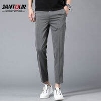Jantour ยี่ห้อผู้ชายกางเกงข้อเท้าฤดูร้อนใหม่กางเกงลำลองตรง Chinos แฟชั่นกางเกงวิ่งชายกางเกงแบรนด์คุณภาพสูง