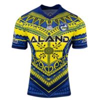 2023 Parramatta Eels Pasifika training shirt Mens Rugby Jersey Size:S-5XL （Print Custom Name Number）Top Quality Free Delivery