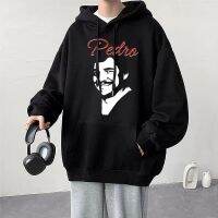 Pedro Pascal Face Graphic Hoodie Movie Tv Actor Hoodies Men Women Gothic Casual Oversized Sweatshirt Harajuku Streetwear Male Size Xxs-4Xl