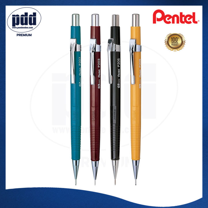 pentel-sharp-ดินสอกด-เพนเทล-ชาร์ป-รุ่น-p200-series-ขนาด-0-3-0-5-0-7-0-9-มม-pentel-pentel-sharp-p200-series-mechanical-pencil