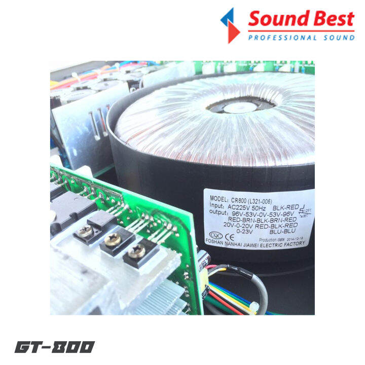 soundbest-gt-800-เพาเวอร์แอมป์-2-ch-กำลังขับ-800x2-วัตต์-คลาส-h-จ่ายไฟด้วยหม้อแปลงเทอรอยด์ลวดทองแท้ขนาดใหญ่-เบสหนา-ลูกใหญ่-และเสียงเคลียร์ชัดใส