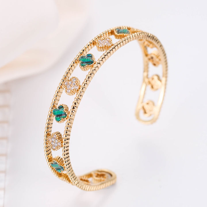 dance-monkey-cuff-bracelet-for-women-quality-cubic-zirconia-colorful-flower-bangles-luxury-famous-jewelry-female-gift-pulsera