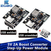 Type-C USB 5V 2A Boost Converter Step-Up โมดูลพลังงานลิเธียมแบตเตอรี่แผงป้องกันการชาร์จจอแสดงผล LED USB สำหรับเครื่องชาร์จ DIY-Yunjuek