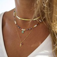 ㍿▫► Bohemian Multilayer Handmade Mixed Chain for Woman Fashion Necklaces Water Droplet Crystal Pendant Jewelry Gift 2023 New