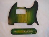 ชุด Ailanthus Wood ecaster กีตาร์ e Pickguard สีน้ำตาลทำมือ #4877