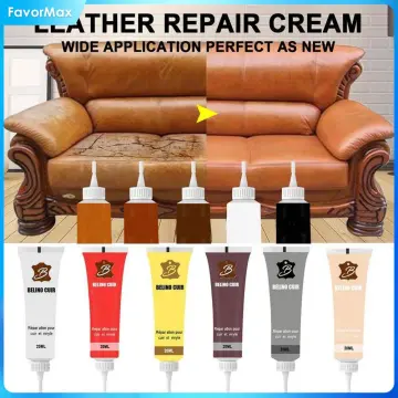 FORTIVO Black Leather Repair Kit for Furniture. Leather Dye for Sofa. Vinyl  Repair Kit. Leather Paint. Leather Scratch Repair