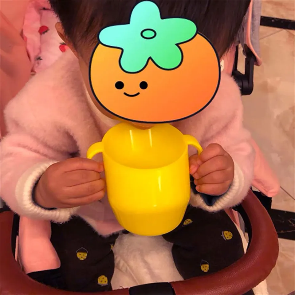 Baby Oblique Mouth Cup Leakproof Infant Learning Drinking Cups