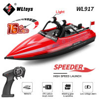 ใหม่ WL917 RC เรือ2.4กรัม RC ความเร็วสูงแข่งเรือกันน้ำรุ่นวิทยุไฟฟ้าการควบคุมระยะไกล Speedboat ของขวัญของเล่นสำหรับเด็กผู้ชาย